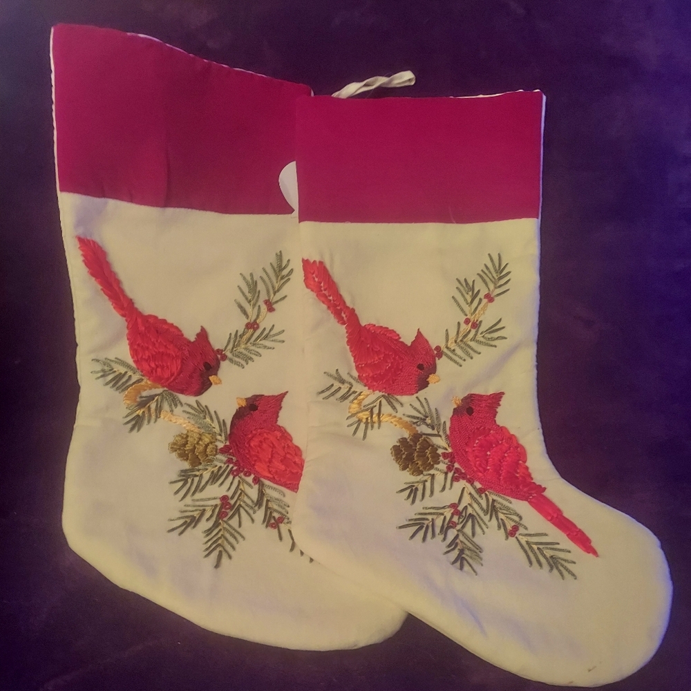 Heavy Quilted Velour stockings (2)
